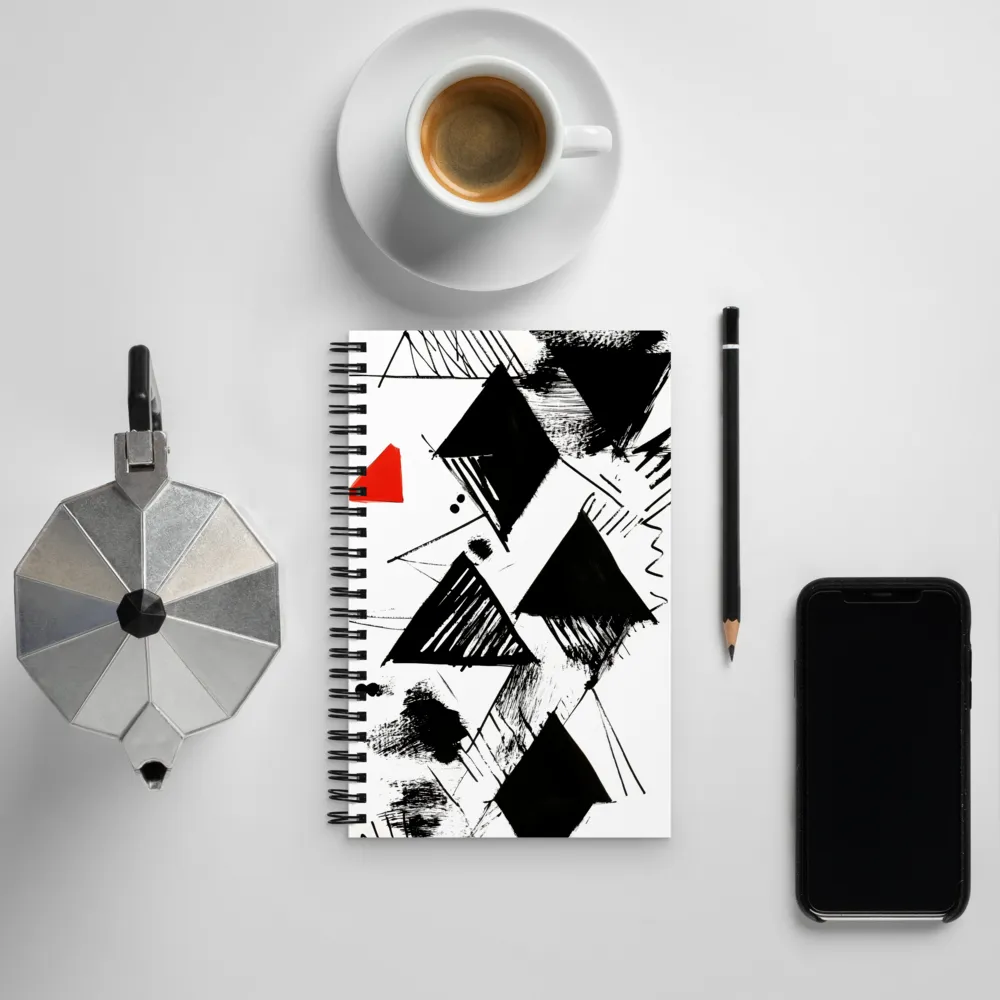 Dynamic Geometric Harmony | Spiral Notebook