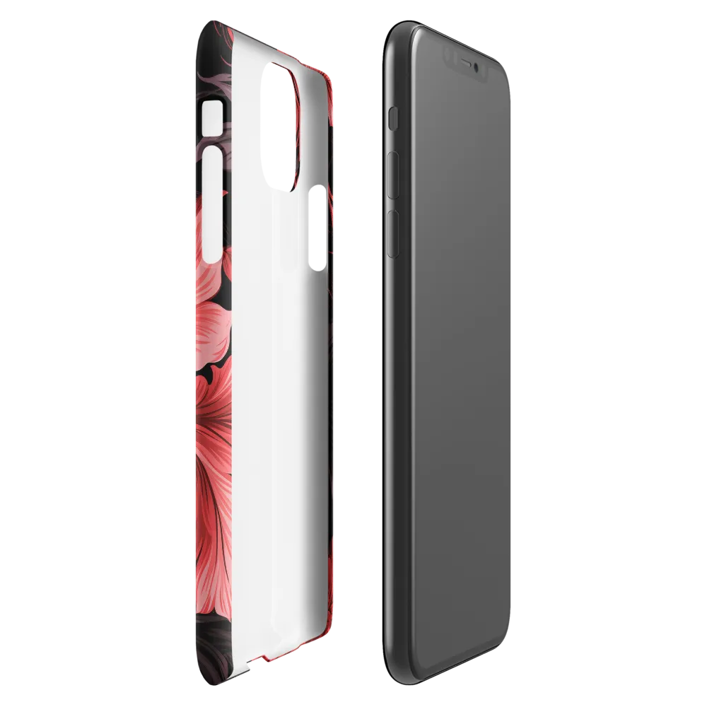 Tropical Elegance in Red | Phone Case |  11 Pro Max | Snap Case | Matte