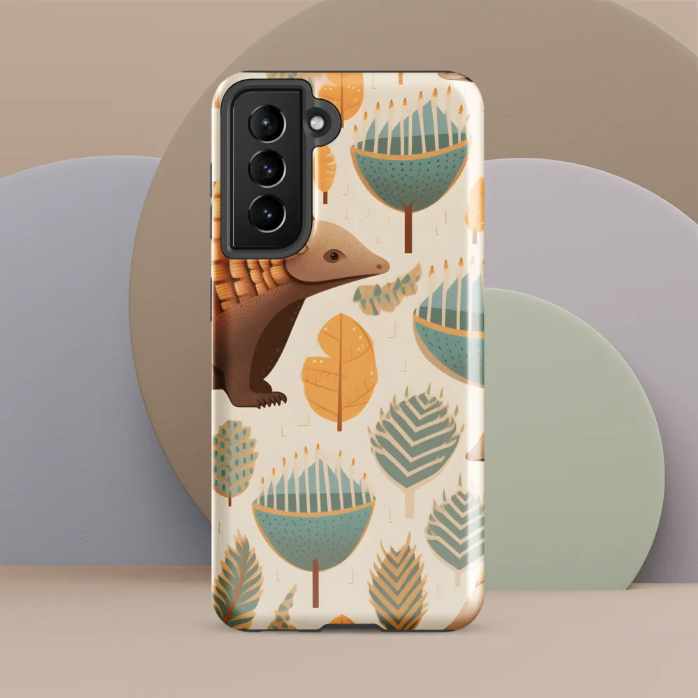 Pangolins in a Whimsical Habitat