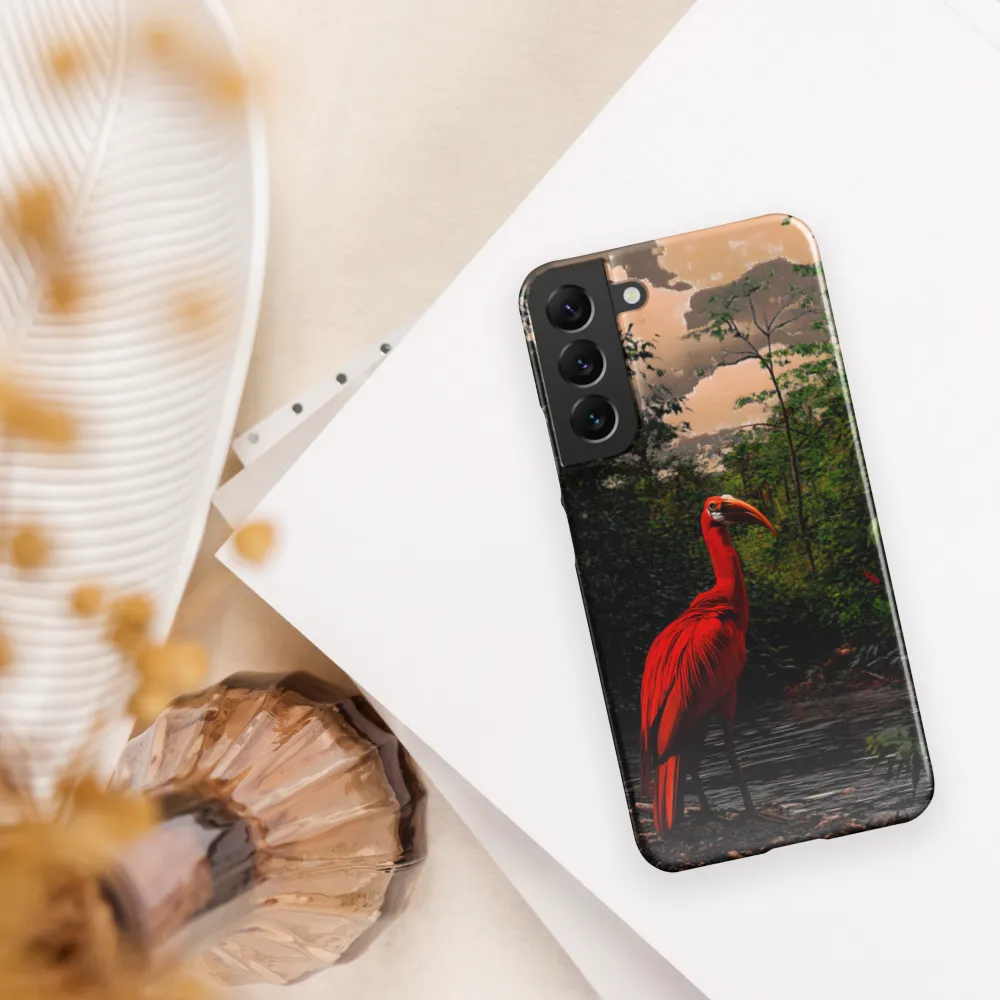 Enigmatic Elegance: The Scarlet Observer