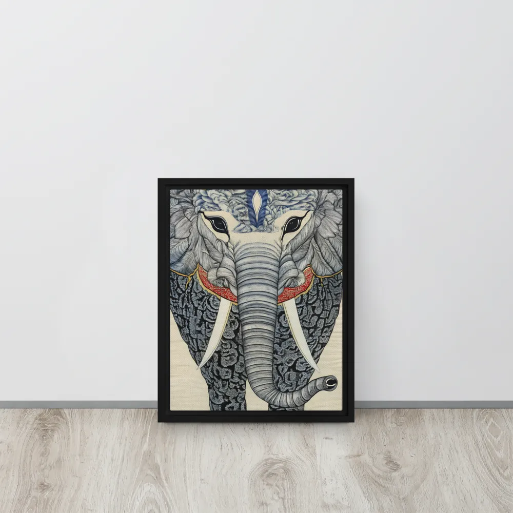 Majesty of the Elephant | Canvas with Black Frame | 11″×14″