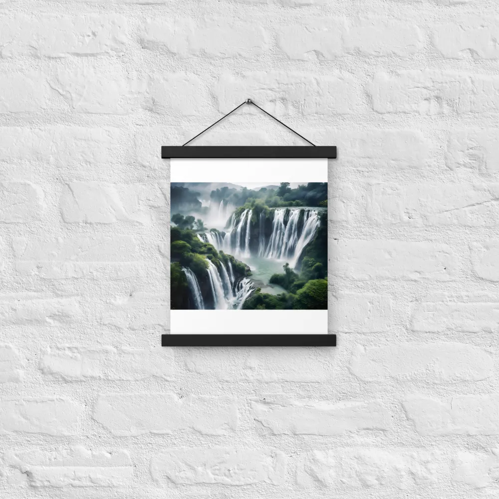 Whispers of the Cascades | Poster With Black Wood Hanger | 11″×14″