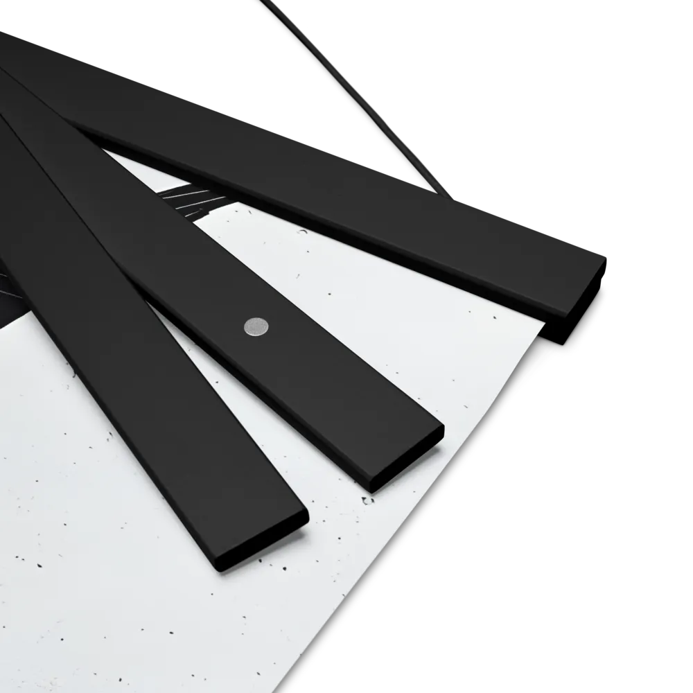 Whispers of Darkness | Poster With Black Wood Hanger | 16″×16″