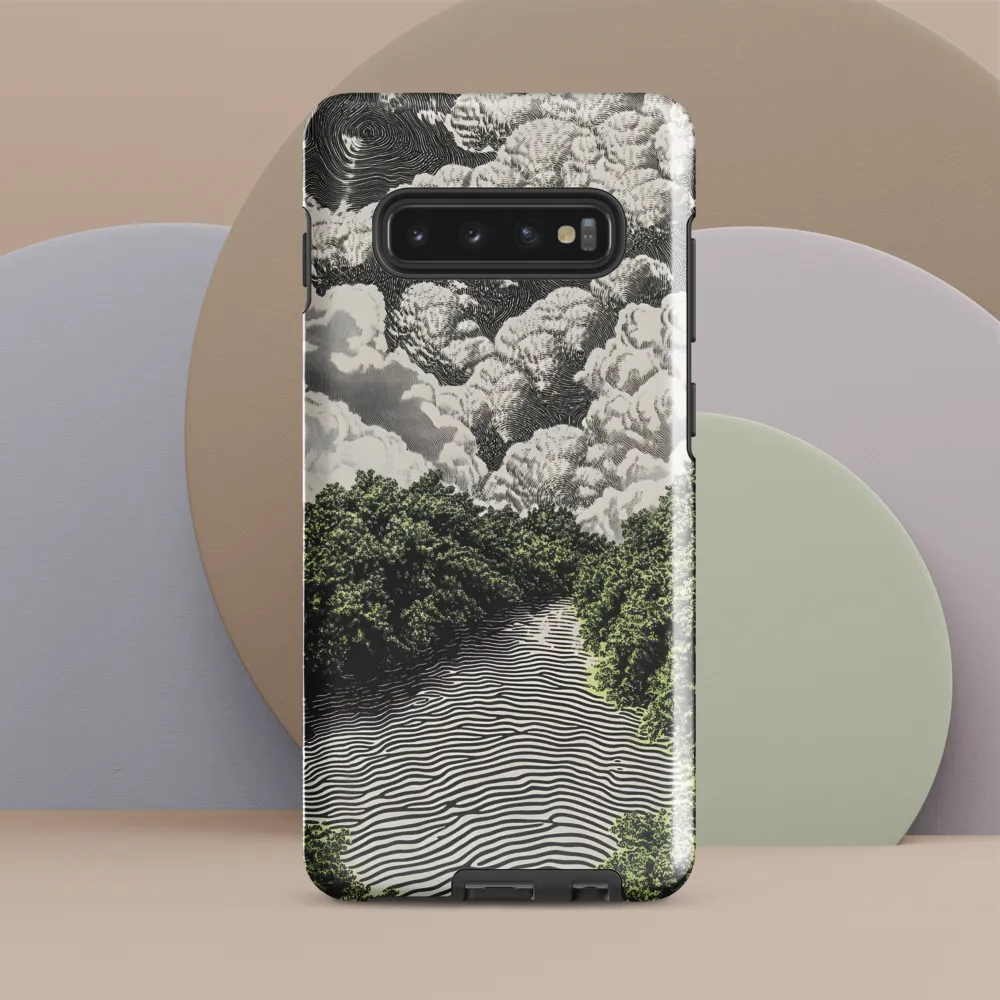 Waves of Serenity | Phone Case |  S10 Plus | Tough Case | Glossy