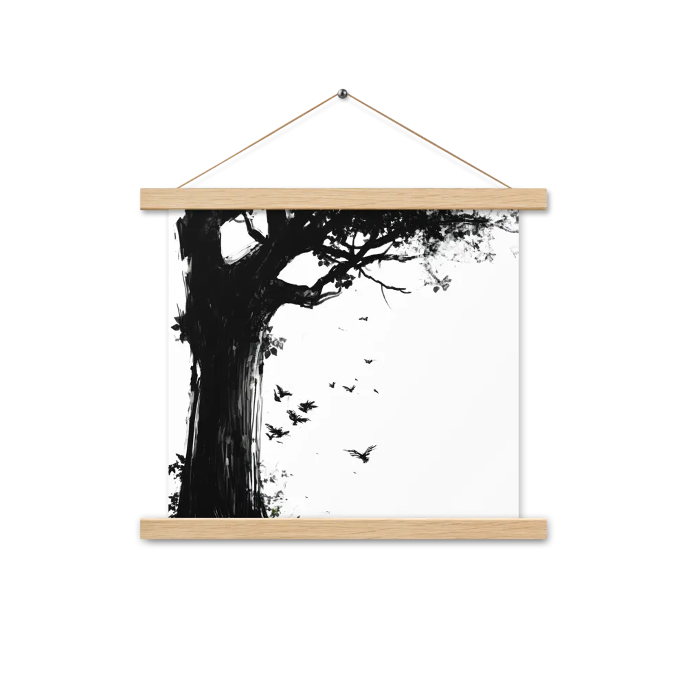Whispers of Nature | Poster With Oak Wood Hanger | 14″×14″