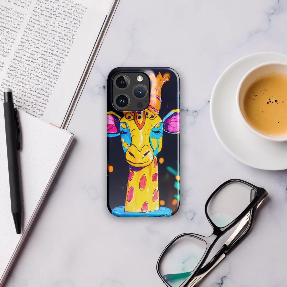 Whimsical Giraffe in Vibrant Colors