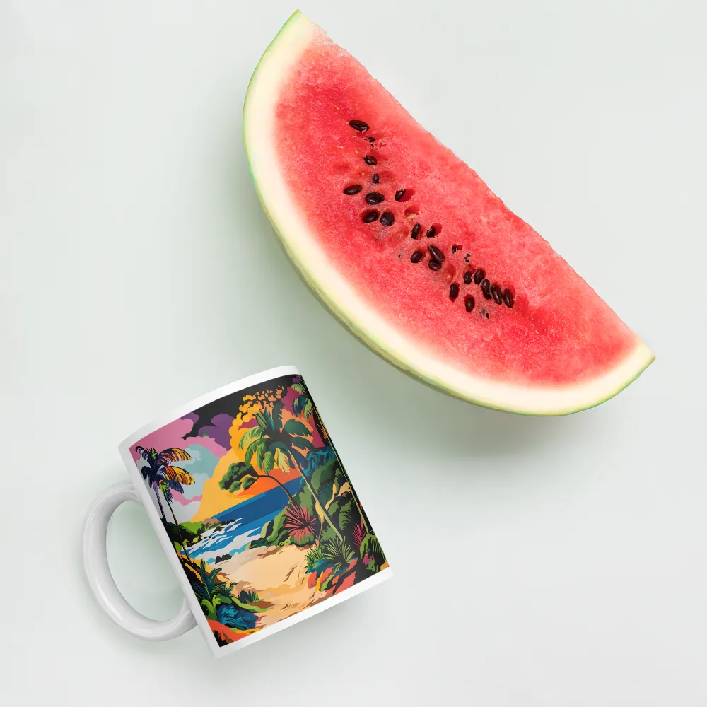 Tropical Sunset Escape | Mugs | Multiple Sizes & Colors