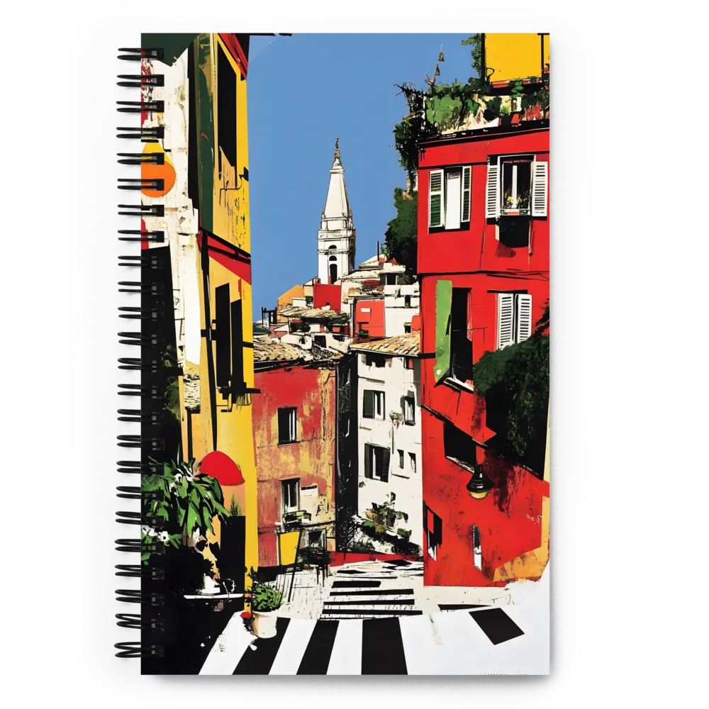 Colorful Streets of Urban Splendor | Spiral Notebook