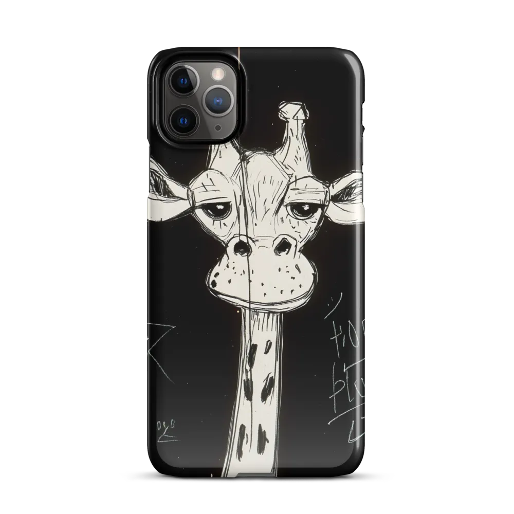 Whimsical Giraffe in Ink | Phone Case |  11 Pro Max | Snap Case | Glossy