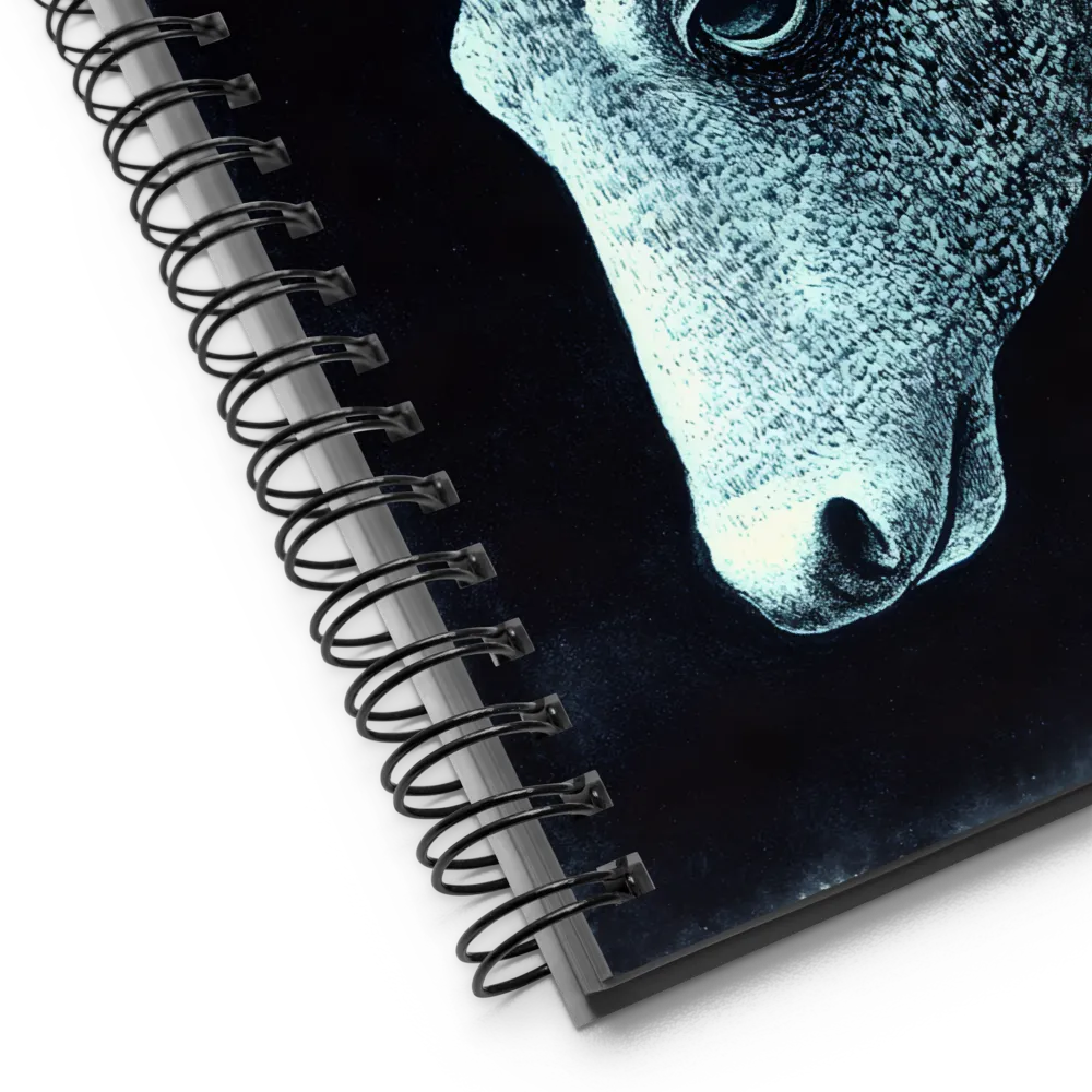 Ethereal Bull's Head | Spiral Notebook