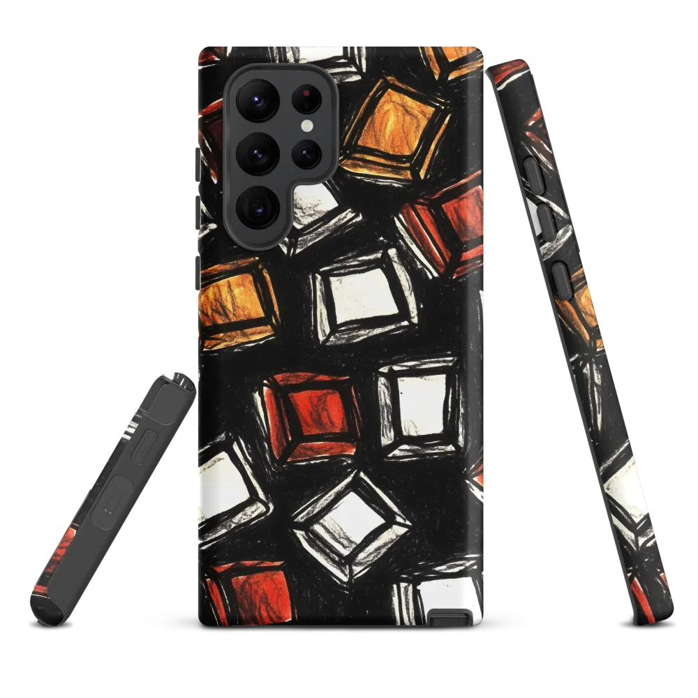 Reflections in Geometric Form | Phone Case |  S22 Ultra | Tough Case | Matte