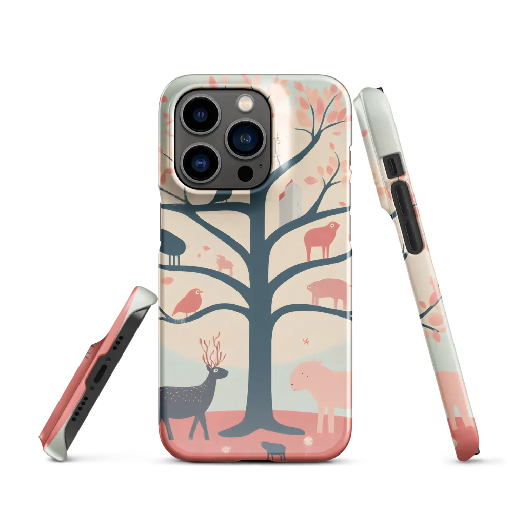 Whimsical Tree with Playful Creatures