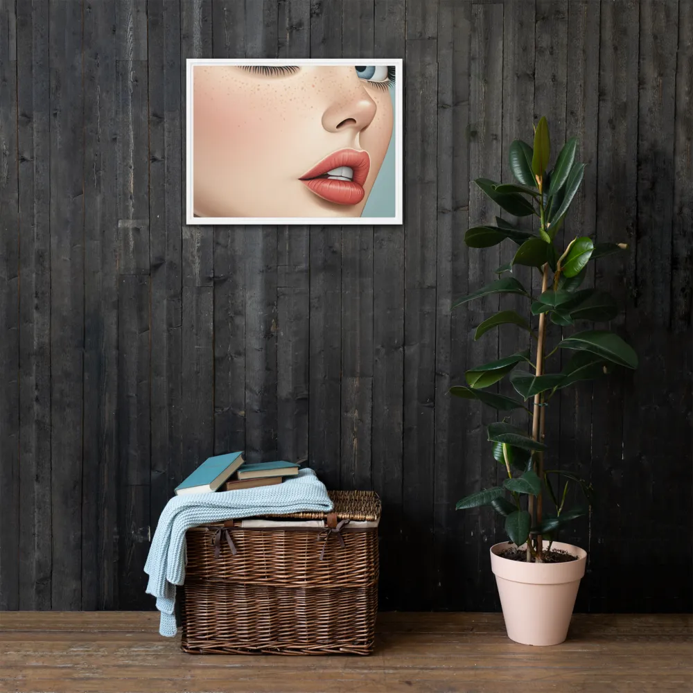 Intriguing Elegance | Canvas with White Frame | 18″×24″