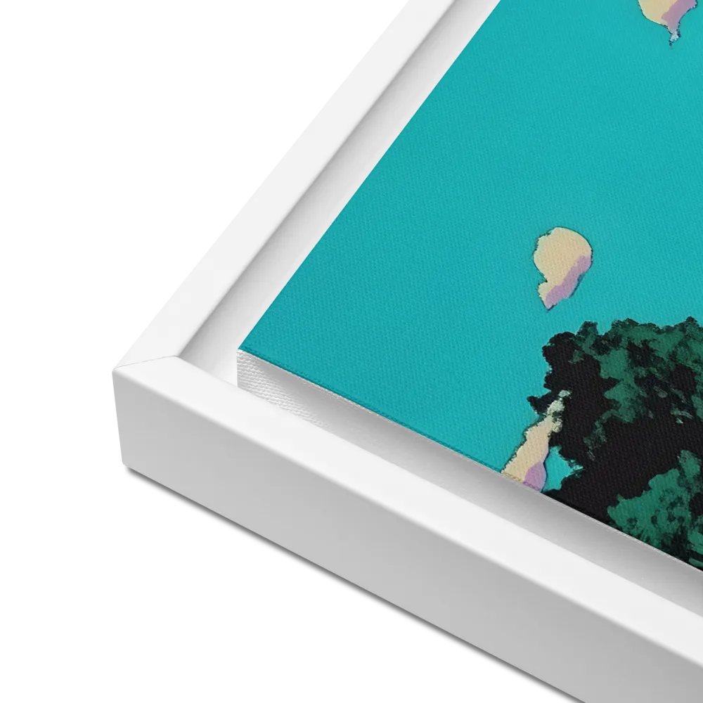 Whispers of a Sunlit Meadow | Canvas with White Frame | 12″×16″