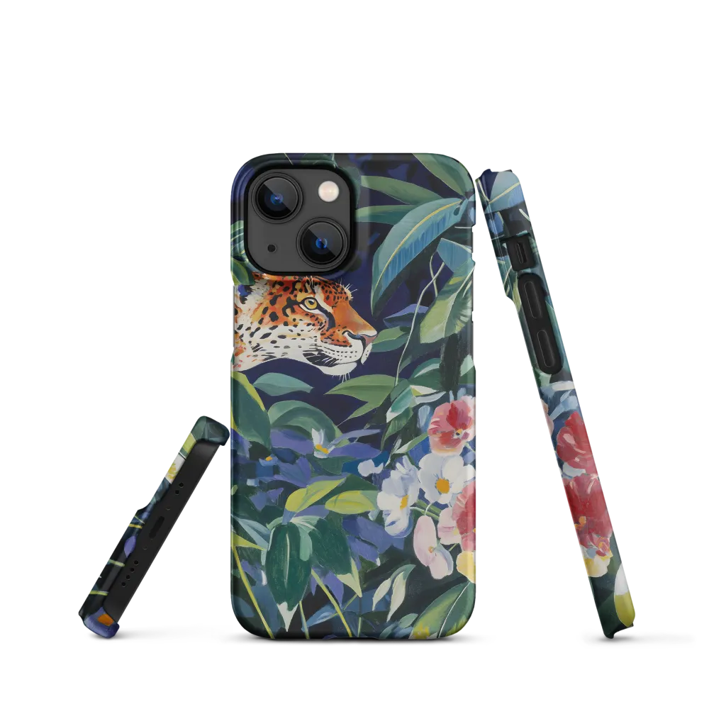 Hidden Majesty: The Jaguar Amongst Tropical Splendor | Phone Case |  13 Mini | Snap Case | Matte