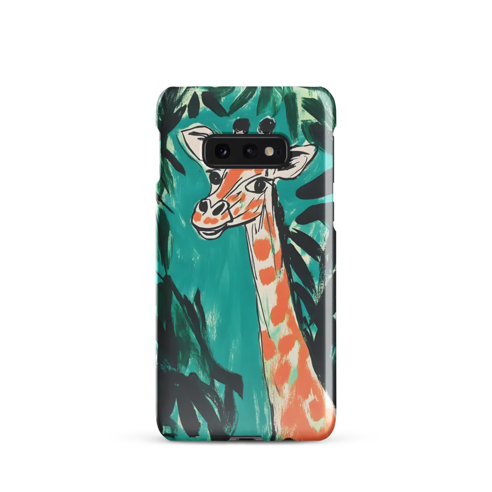 Curious Giraffe in Lush Greenery | Phone Case |  S10e | Snap Case | Glossy