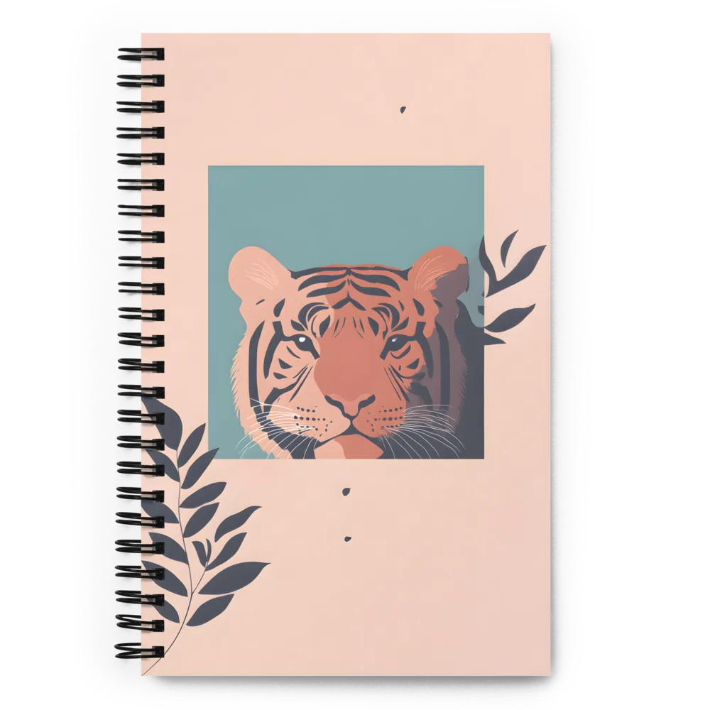 Whispers of the Wild: A Tiger's Gaze | Spiral Notebook