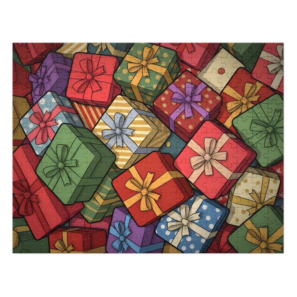 Wrapped Delights 
 Jigsaw Puzzle in Tin Box