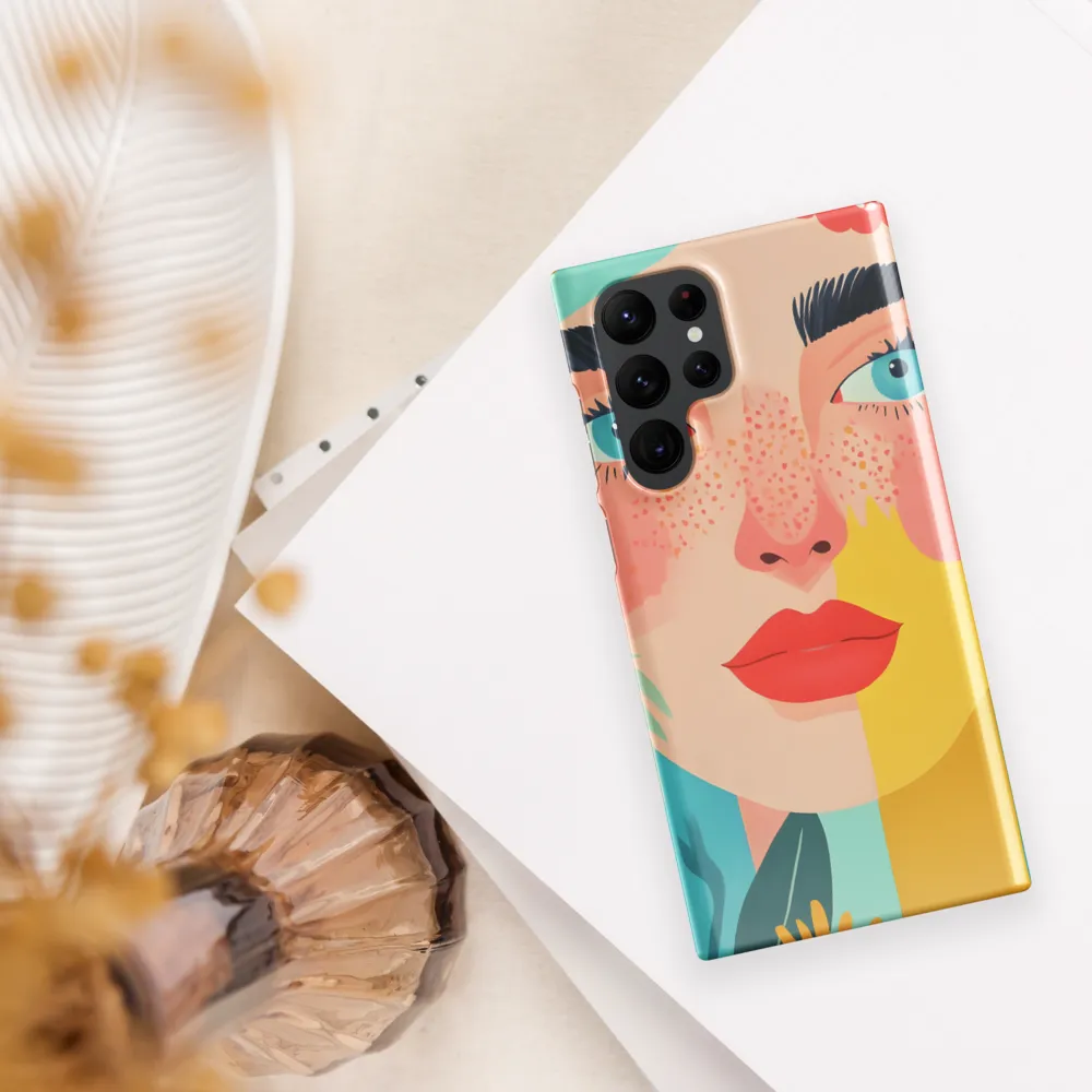 Floral Serenity: A Modern Portrait
