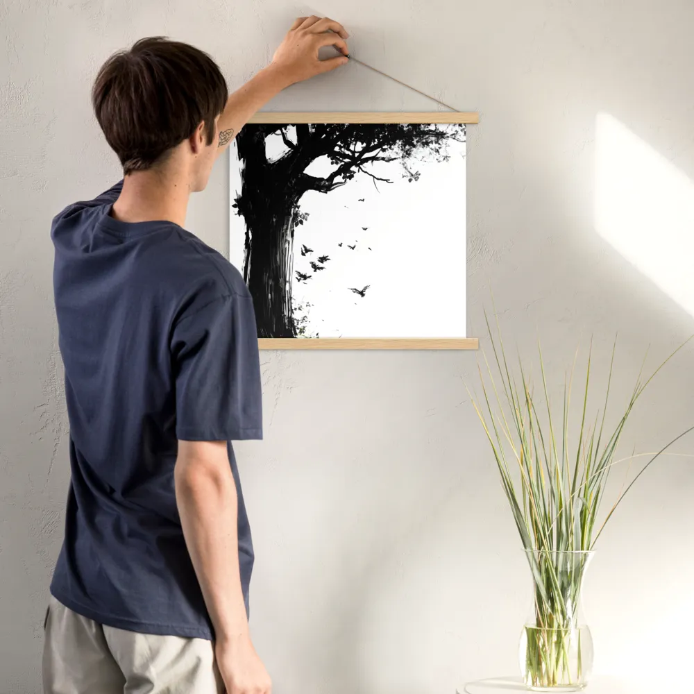 Whispers of Nature | Poster With Oak Wood Hanger | 18″×18″