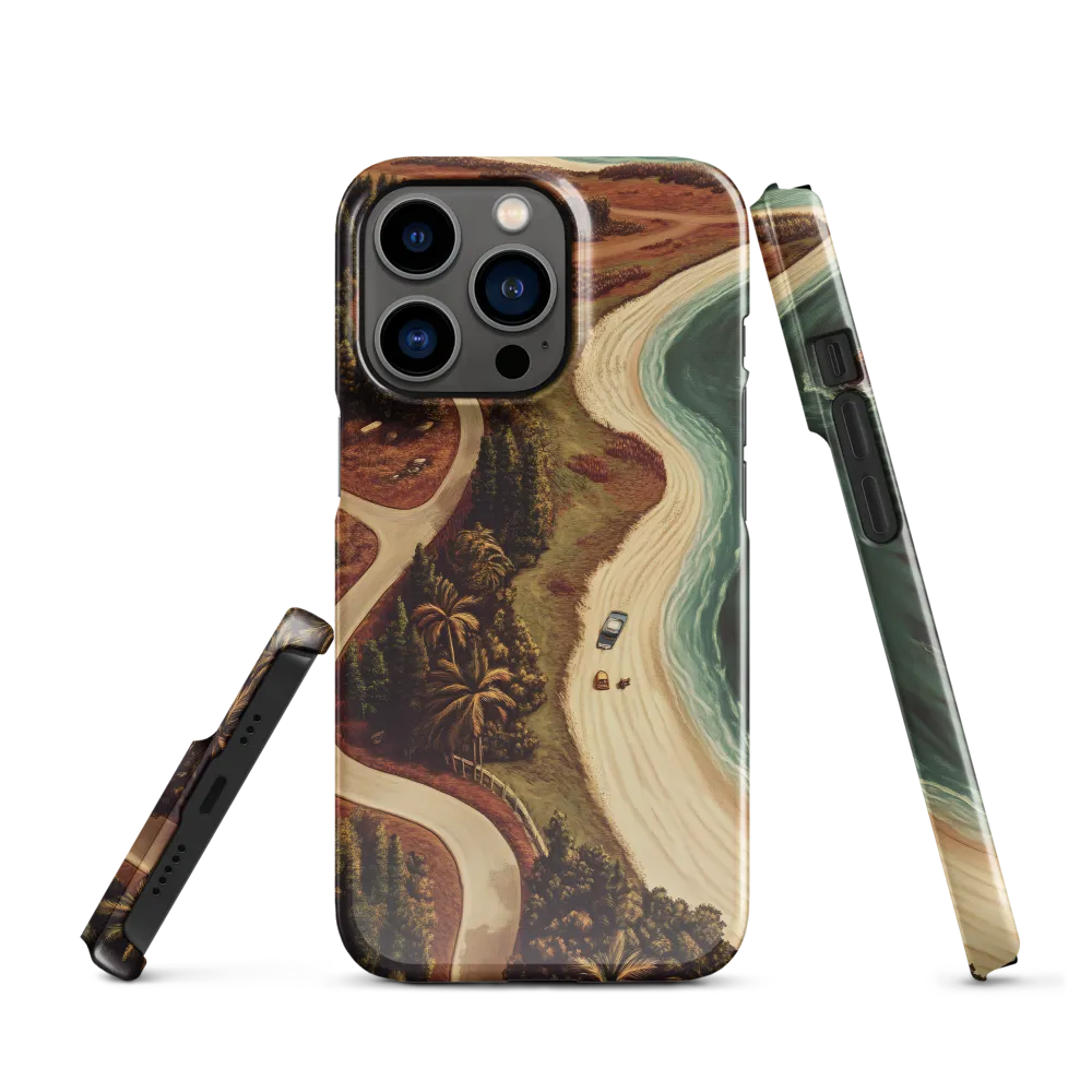 Winding Serenity: A Coastal Journey | Phone Case |  13 Pro | Snap Case | Glossy