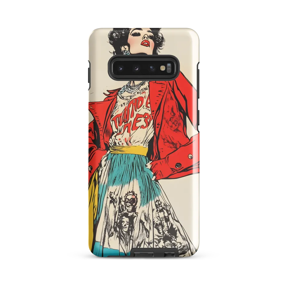 Vibrant Elegance: A Pop Art Fashion Statement | Phone Case |  S10 Plus | Tough Case | Glossy