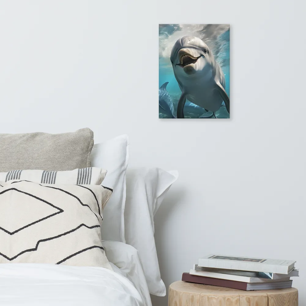 Beneath the Waves: A Dolphin's Dance