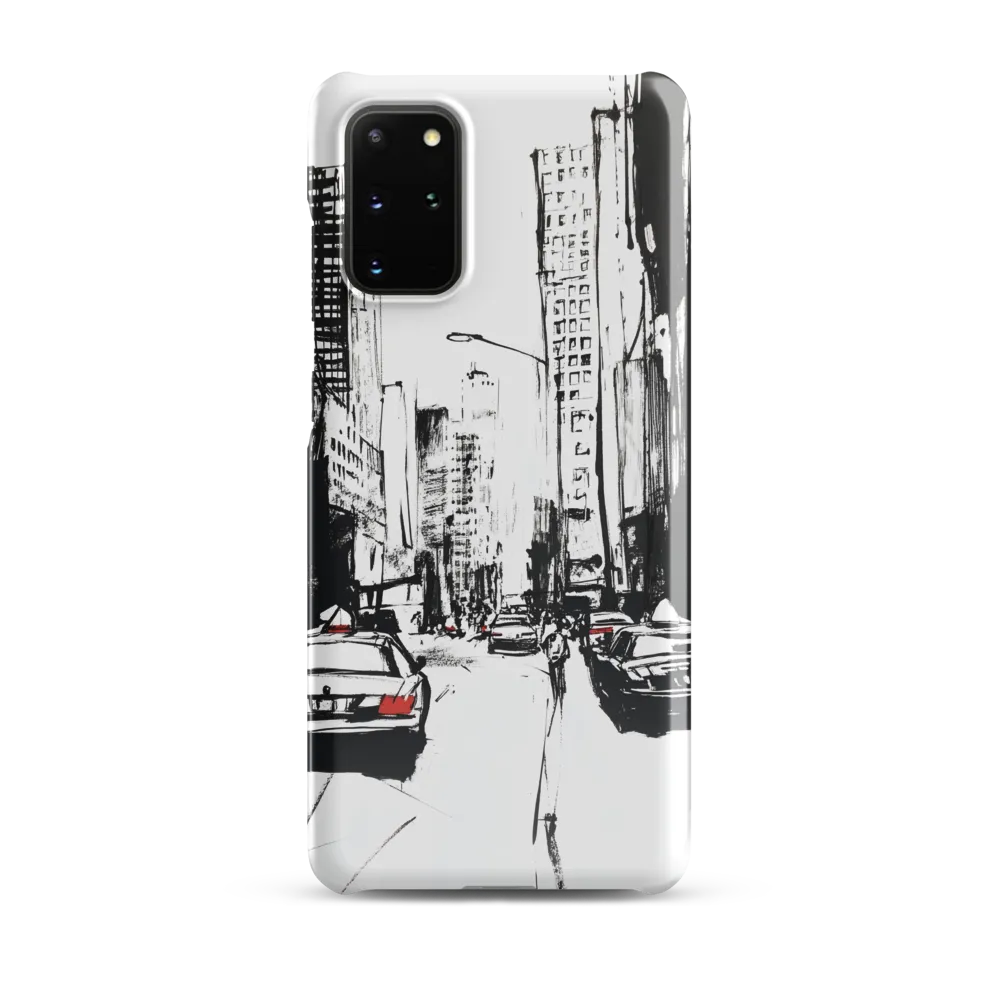 Urban Pulse: A Monochromatic Journey | Phone Case |  S20 Plus | Snap Case | Glossy