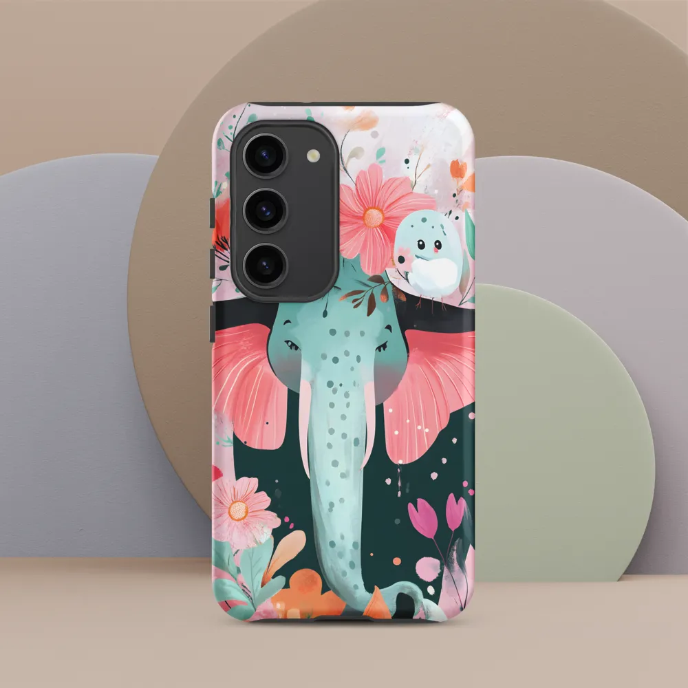 Whimsical Elephant in Bloom