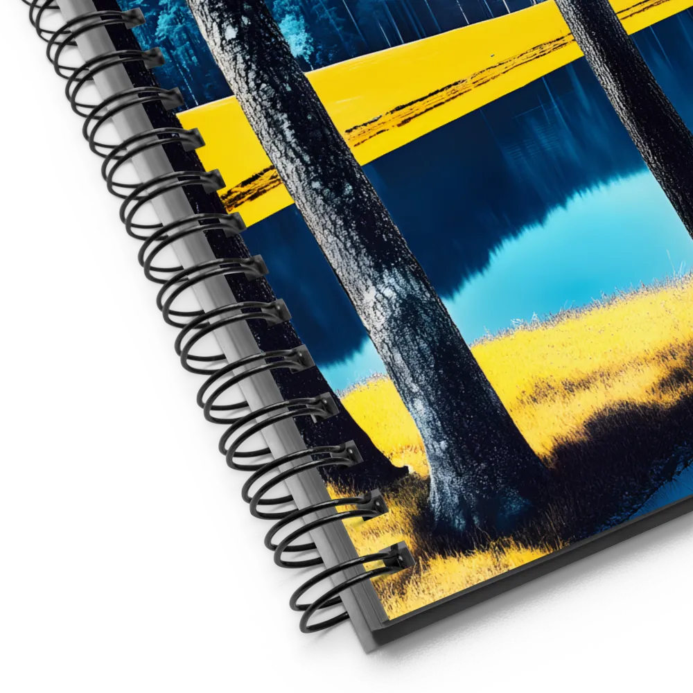 Tranquil Fusion of Nature and Geometry | Spiral Notebook