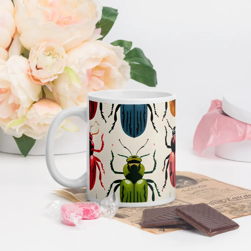 Beetle Mosaic: A Colorful Exploration of Insects | Mugs | Multiple Sizes & Colors