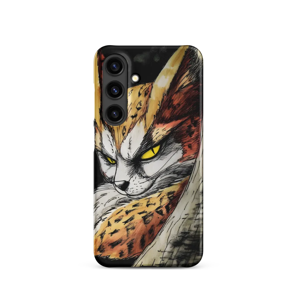 Fierce Gaze of the Wild Cat