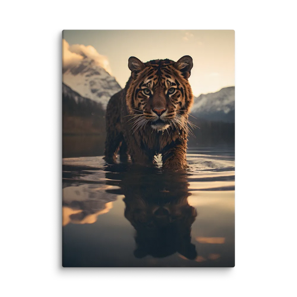 Majestic Reflection: The Tiger's Domain