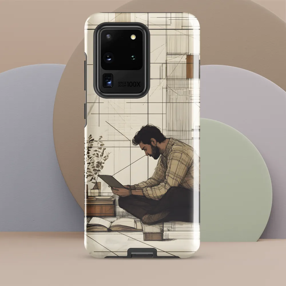 Quiet Reflections in Line | Phone Case |  S20 Ultra | Tough Case | Glossy