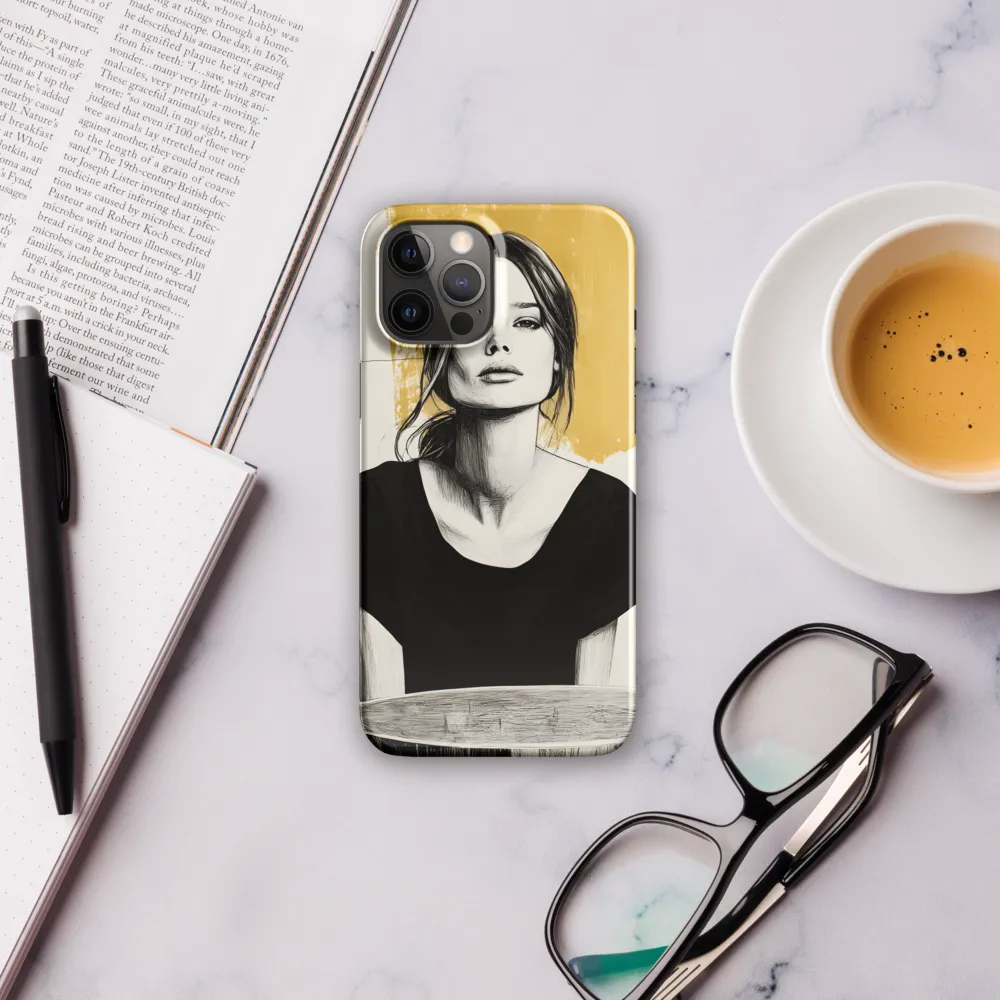 Golden Serenity: A Minimalist Portrait