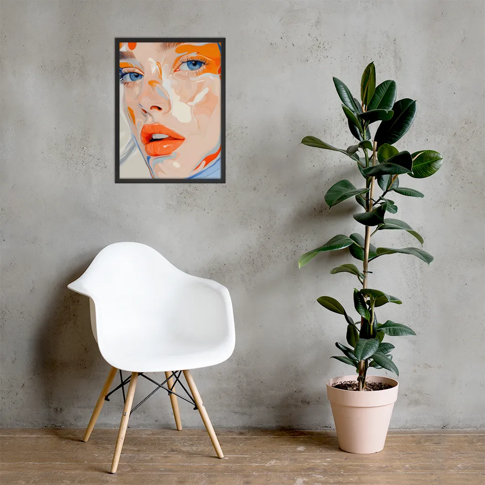 Ethereal Expressions | Poster with Black Frame | 18″×24″