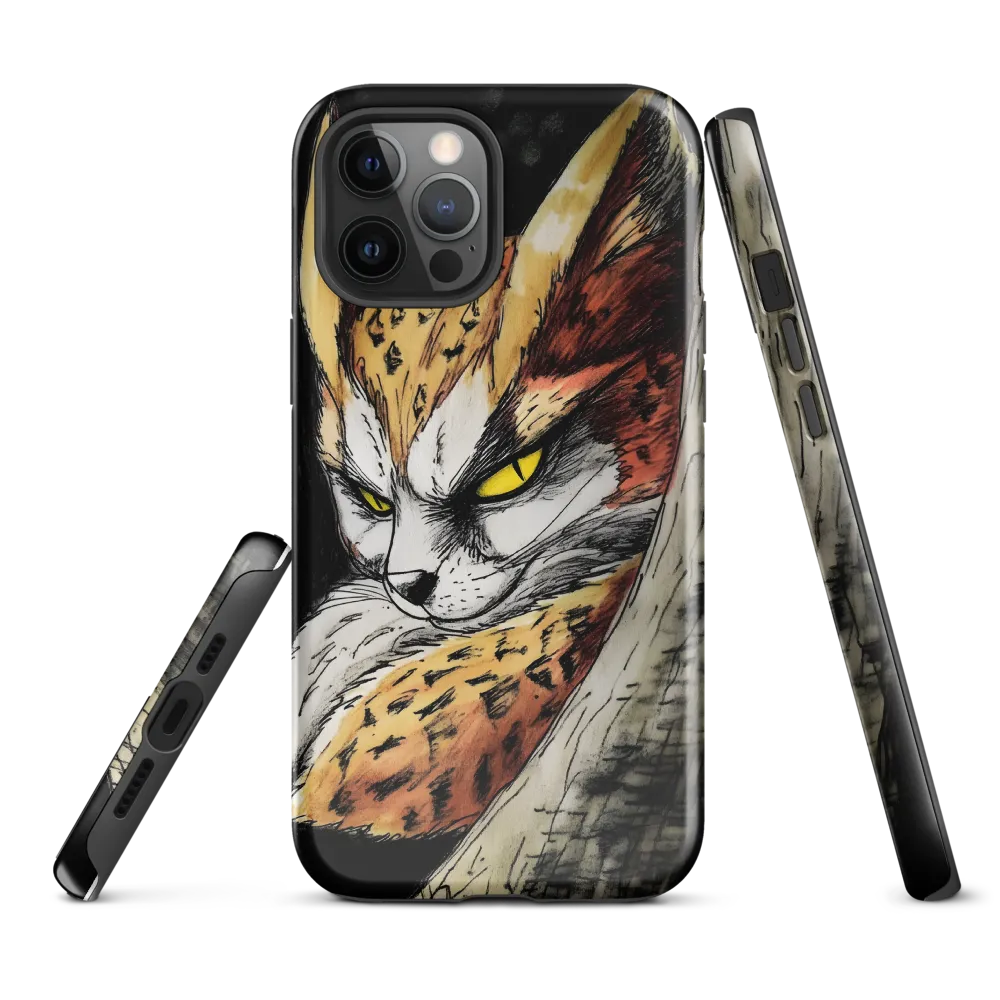 Fierce Gaze of the Wild Cat