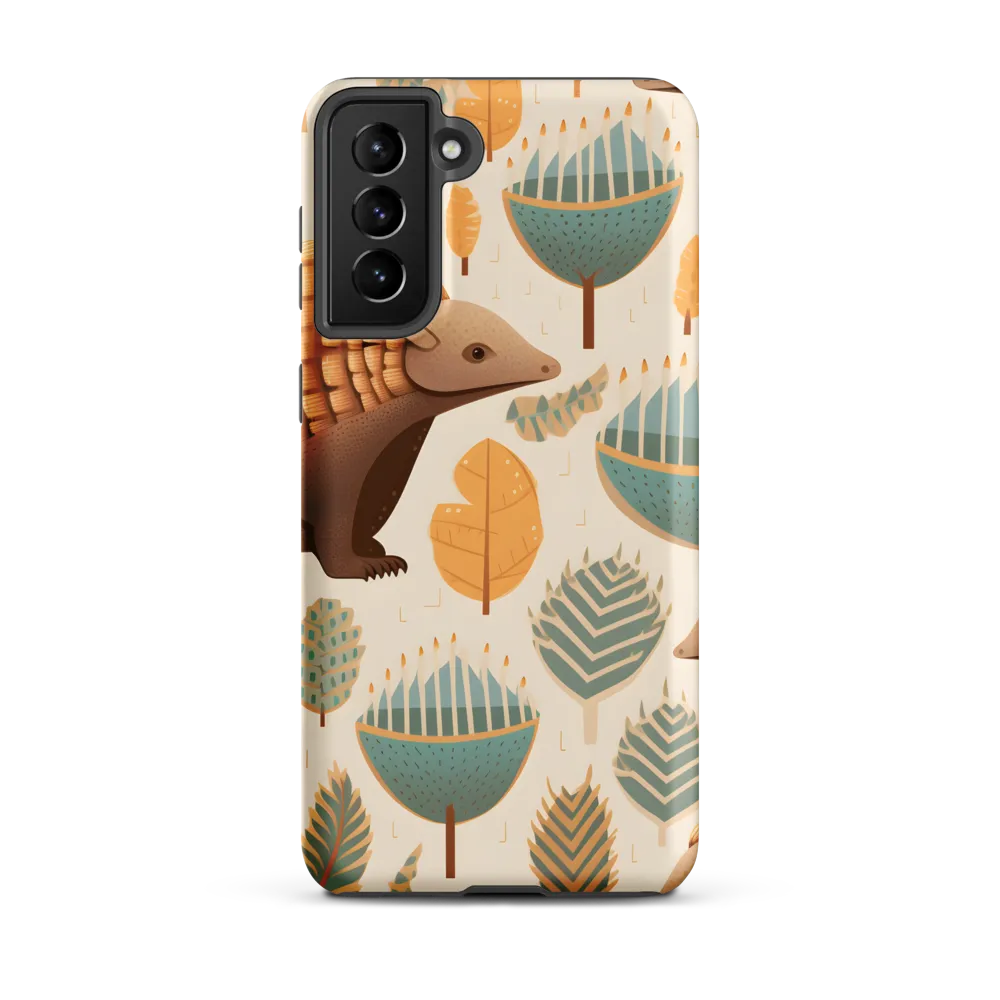 Pangolins in a Whimsical Habitat