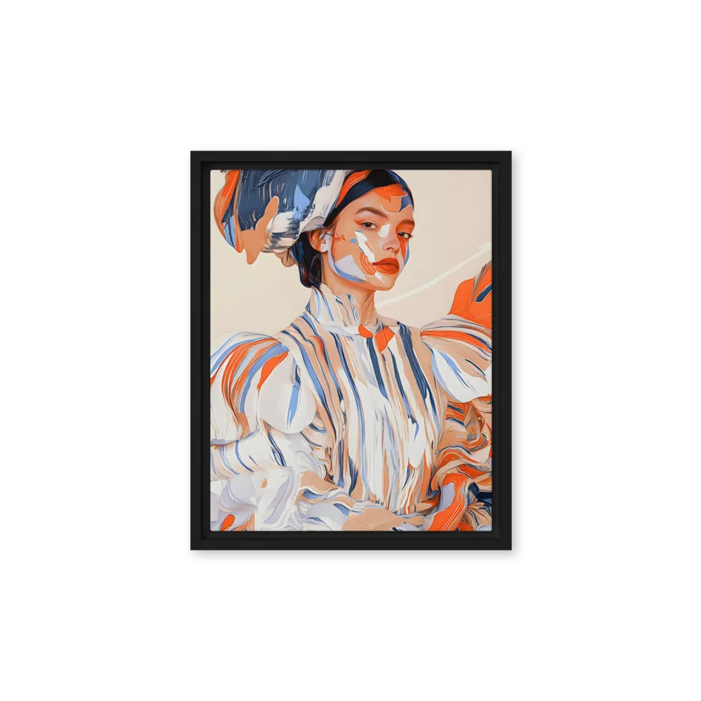 Vibrant Elegance | Canvas with Black Frame | 11″×14″