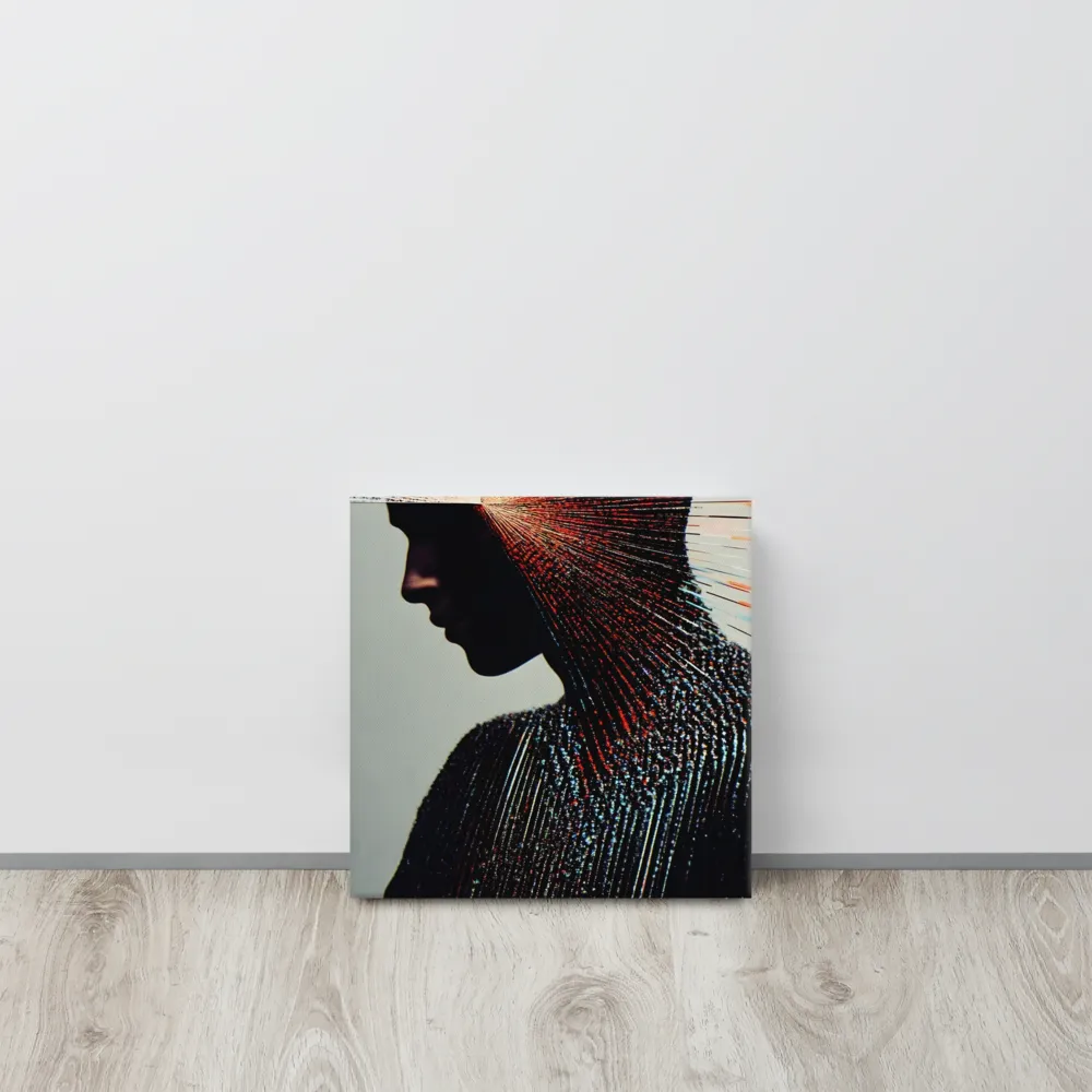 Radiant Reflection: An Abstract Journey of Thought | Canvas | 12″×12″