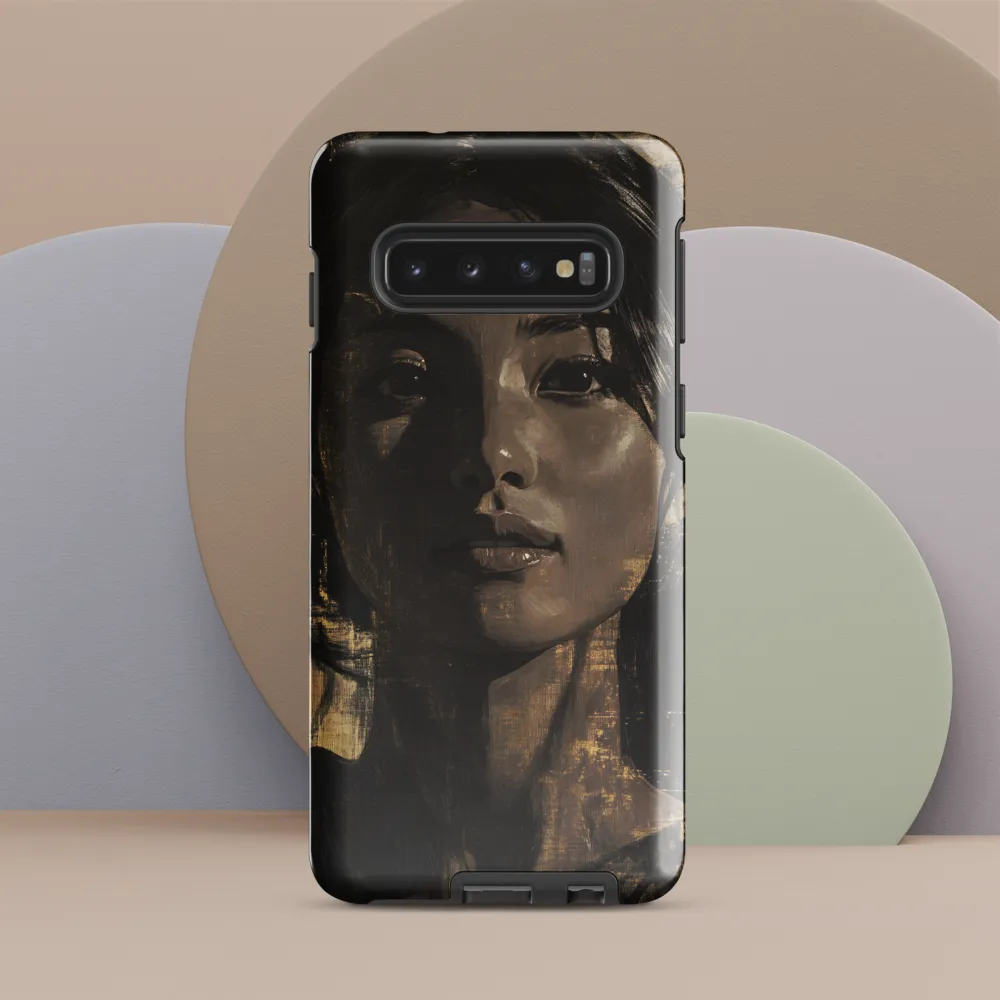Golden Gaze: A Contemporary Portrait