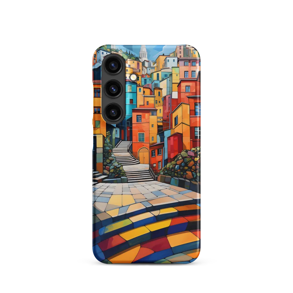 Vibrant Village: A Cubist Journey