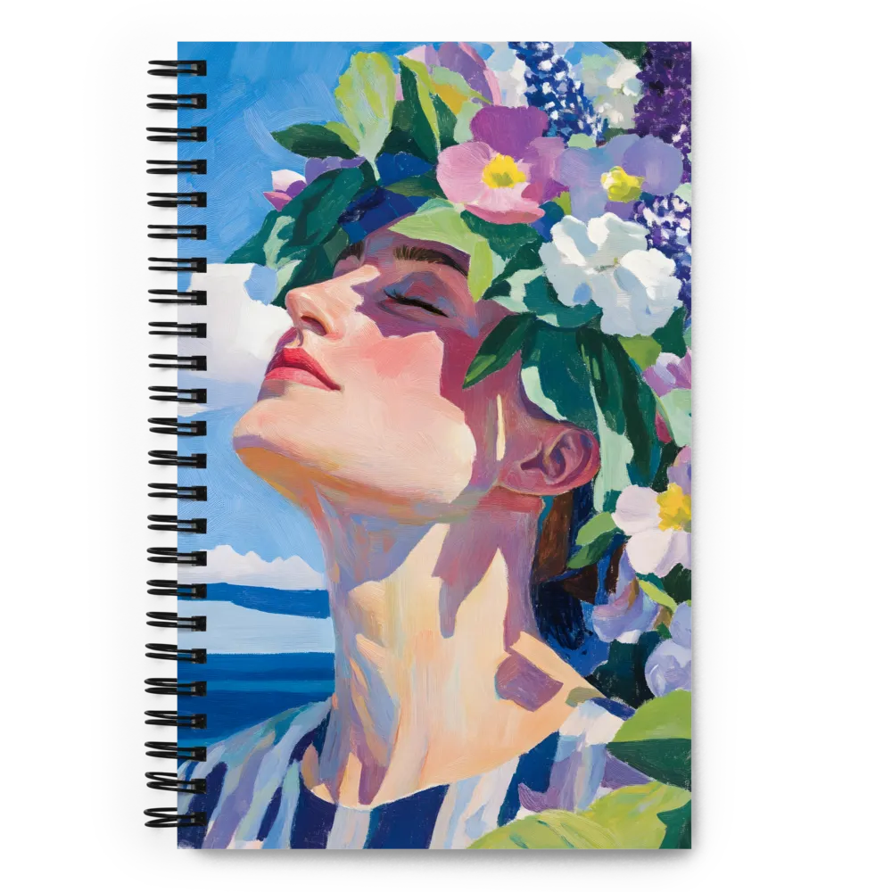 Blossom of Serenity | Spiral Notebook