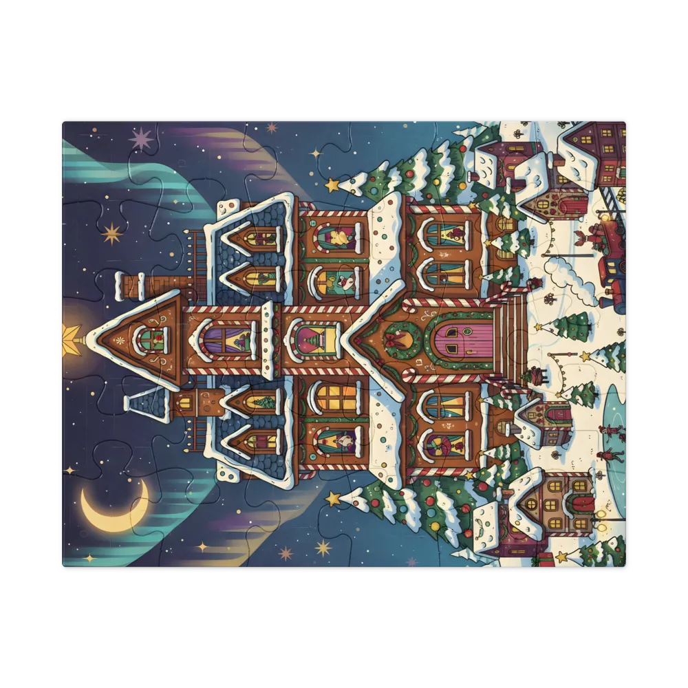 Gingerbread Manor 
 Jigsaw Puzzle in Tin Box