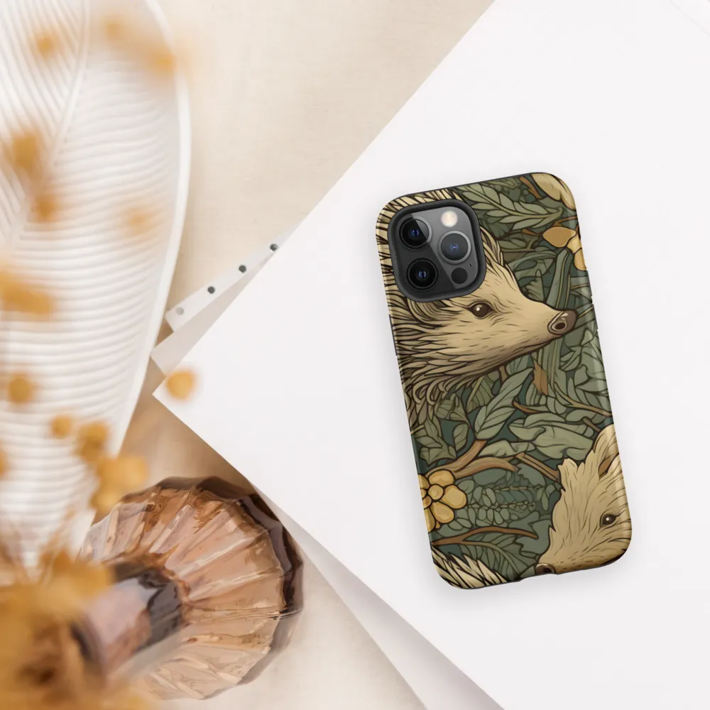 Whimsical Hedgehog Garden | Phone Case |  12 Pro Max | Tough Case | Matte