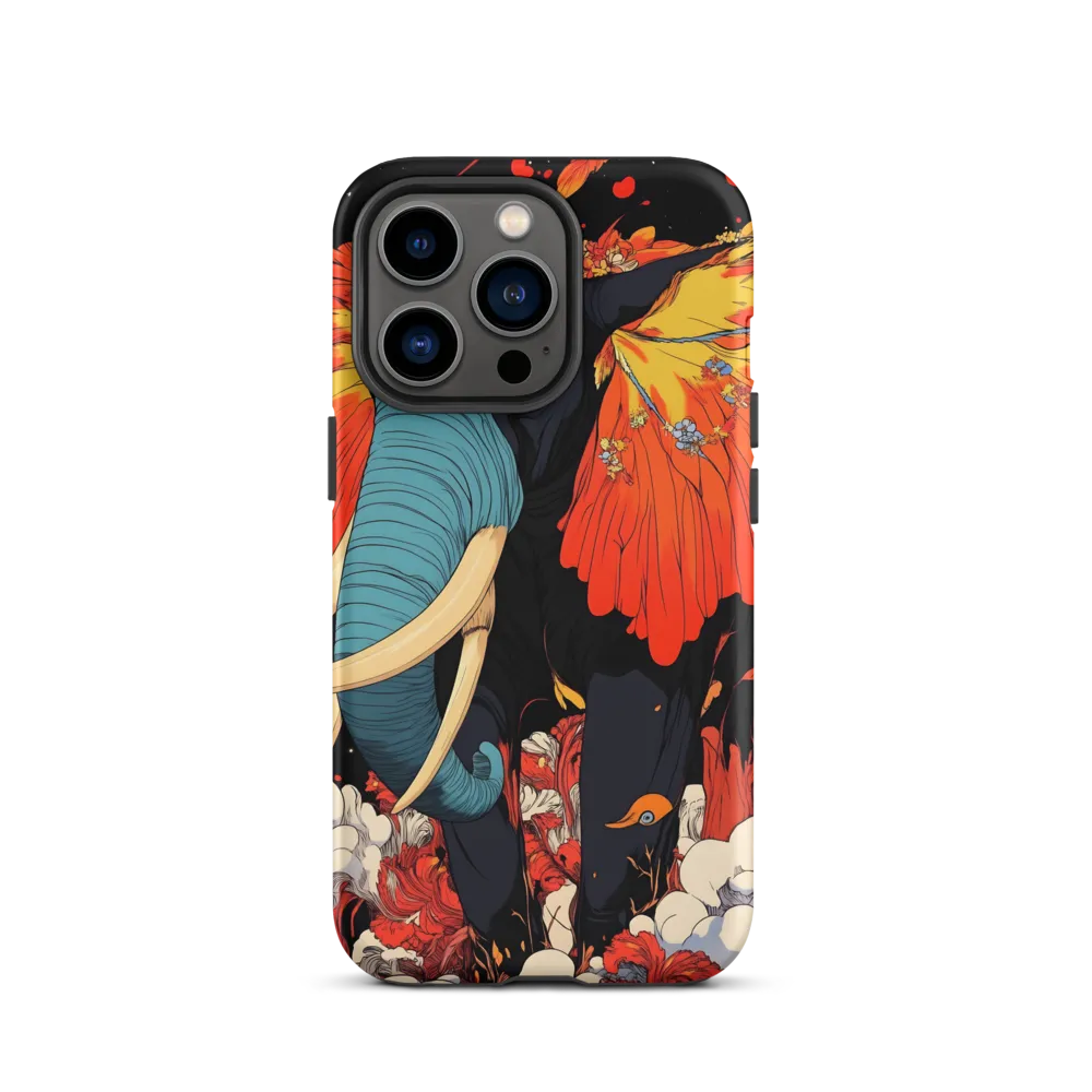 Majesty of the Floral Elephant | Phone Case |  13 Pro | Tough Case | Matte