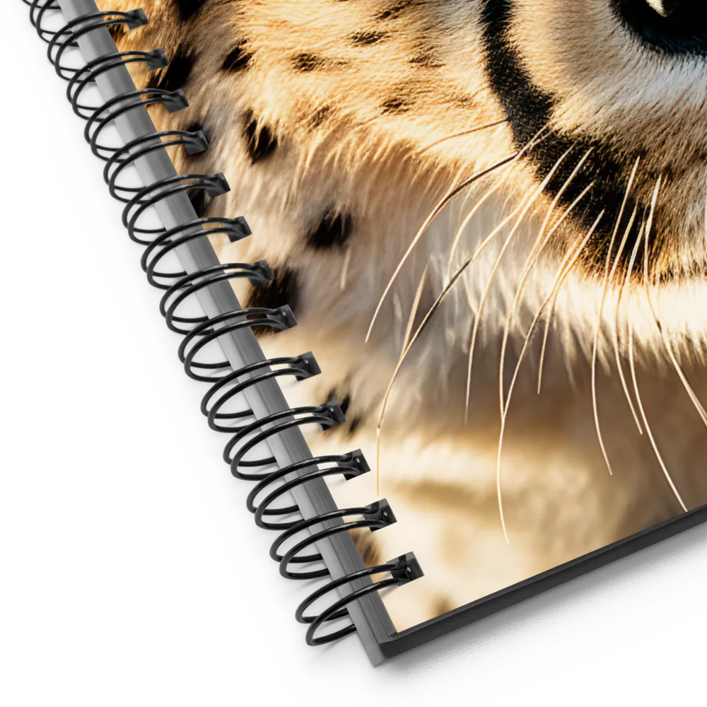 The Intense Gaze of the Cheetah | Spiral Notebook