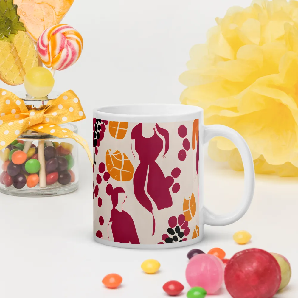 Fashion and Flora: An Abstract Dance | Mugs | Multiple Sizes & Colors