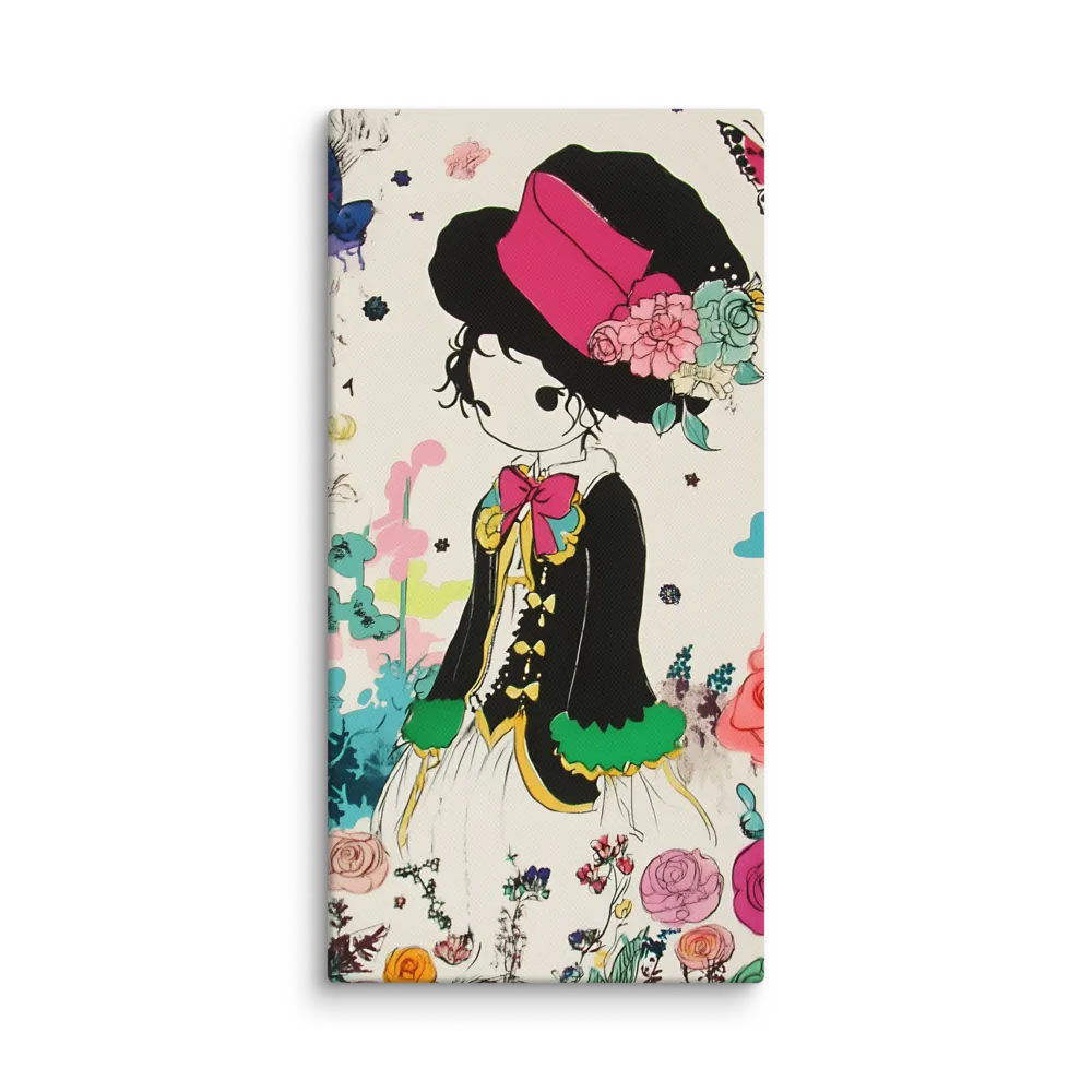 Whimsical Garden Reverie | Canvas | 10″×20″