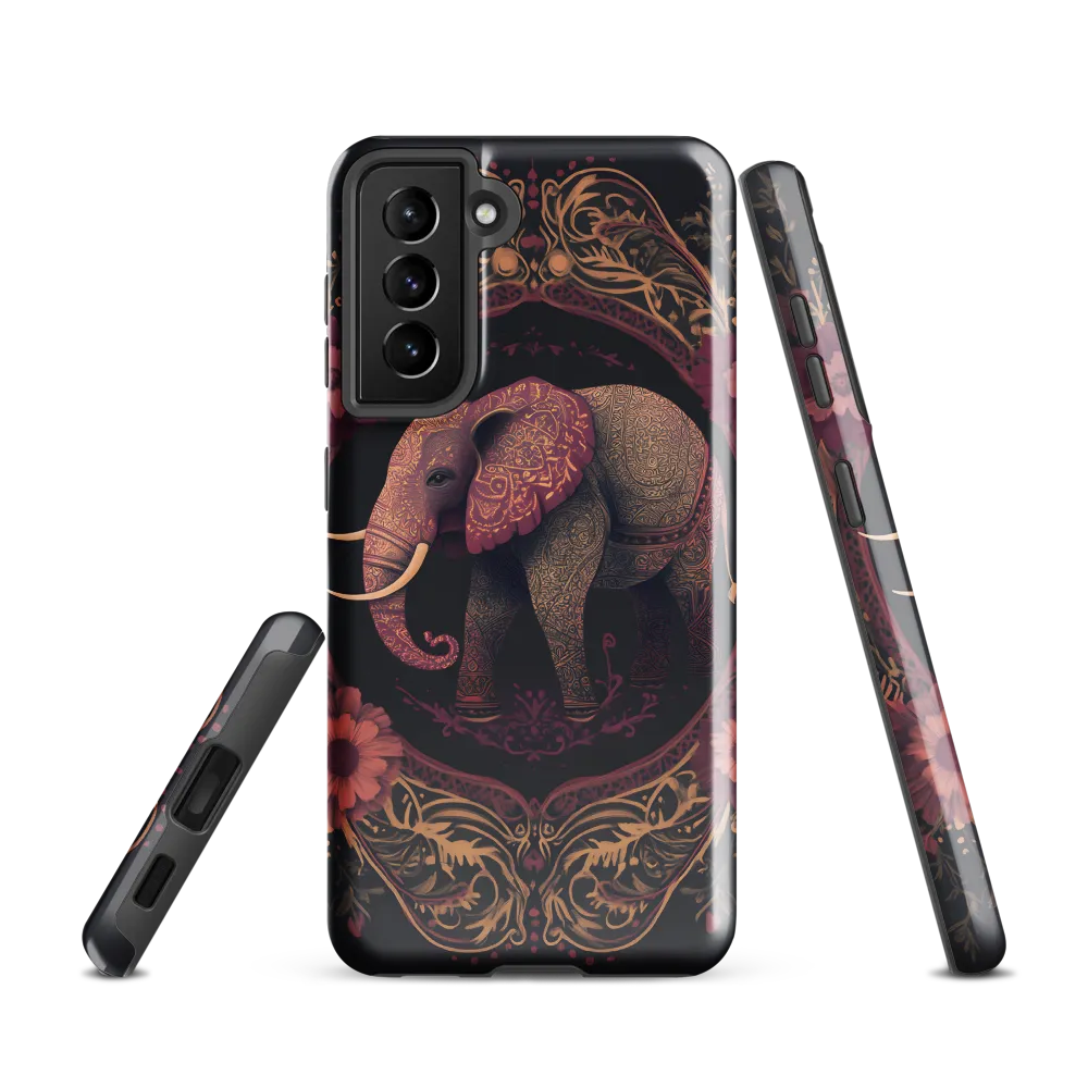 Regal Reverie: The Ornate Elephant | Phone Case |  S21 | Tough Case | Glossy
